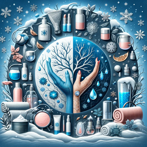 ارتباط زمستان با پوست