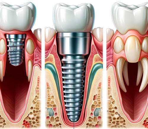 ایمپلنت دندان در مقابل دندان مصنوعی و پل دندان