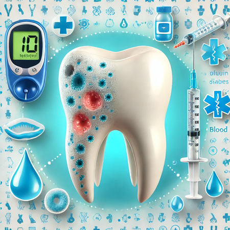 تاثیر دیابت بر دندان ها