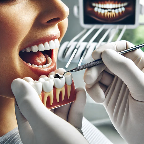 پر کردن دندان