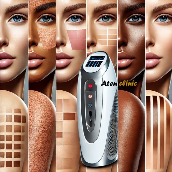 تأثیر لیزر برای انواع پوست