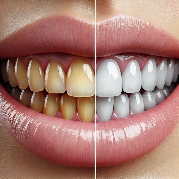 علت زرد شدن دندان ها